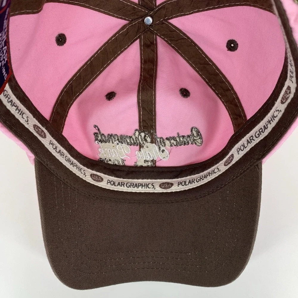 Crater of Diamonds State Park Hat Women Pink Brown Adjustable Strap Baseball Cap